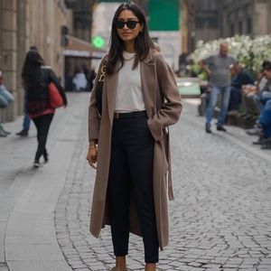 Zara NWT Wool Trench Coat M